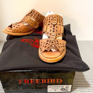 Freebird hand made boots size 8 moon star sandals